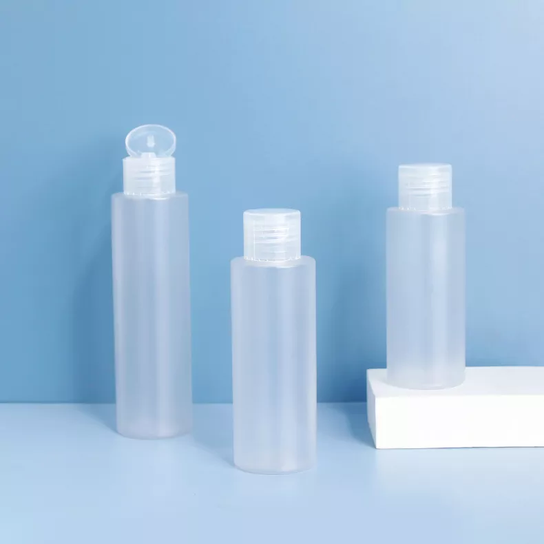 Bouteille de lotion PET avec bouchons à vis