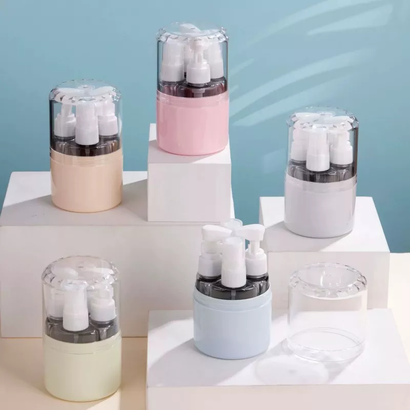 Ensemble de bouteilles de voyage portables et écologiques en silicone