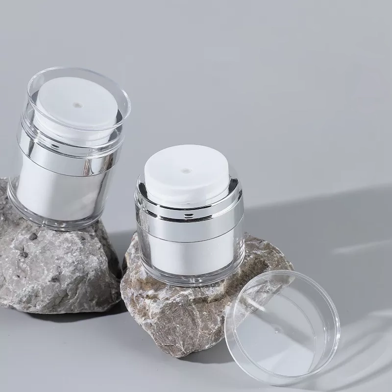 Pot de crème à double paroi en PP pour emballage de soins de la peau