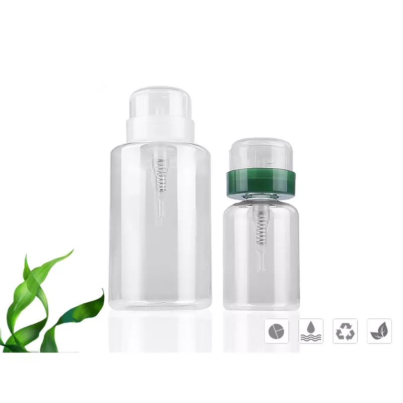 Pompe dissolvant de vernis à ongles de type poussoir